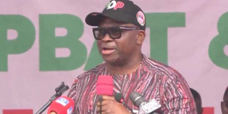 Photo of Ayodele Fayose at APC event