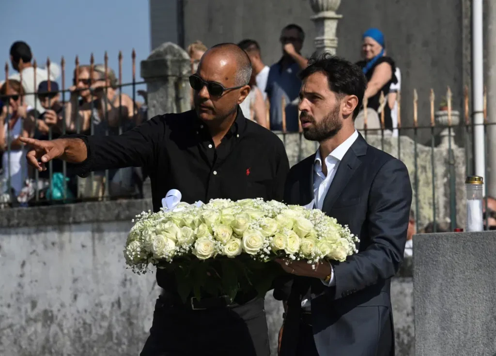 Bernado Silva at Diogo funeral