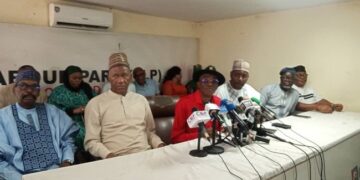 Datti Baba-Ahmed at the Abure-led LP NEC meeting