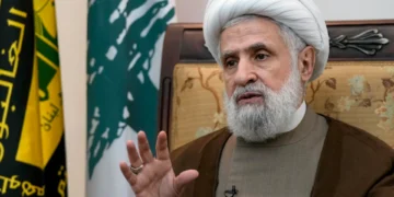 Hezbollah Vows to Retain Arms Despite Israeli Pressure, US Mediation Efforts Photo of Naim Qassem