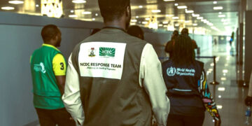 Lassa Fever Death Toll Hits 152 in 2025, NCDC Raises Concern Over Spread Across 21 States A photo of an NCDC official and two others on duty
