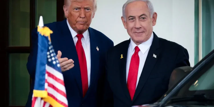 Photo of Trump and Netanyahu
