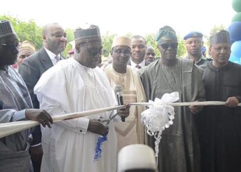 Minister of Health, Prof. Muhammad Ali Pate commissioning the cancer centre in Katsina