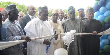 Minister of Health, Prof. Muhammad Ali Pate commissioning the cancer centre in Katsina