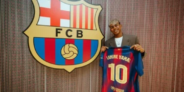 Yamal Inherits Barcelona’s Iconic Number 10 Shirt, Vows to Forge His Own Legacy Photo of Lamine Yamal