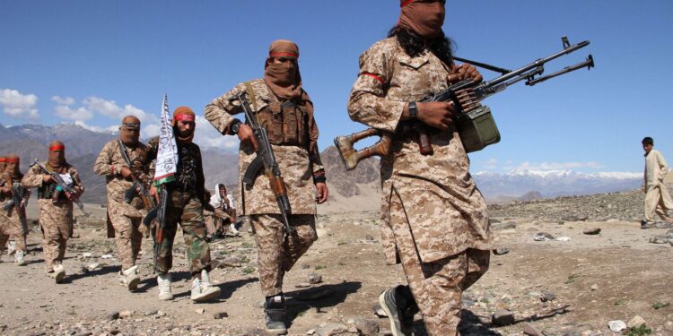 Photo of Taliban fighters