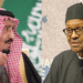 Photo combo of King Salman bin Abdulaziz Al Saud and Muhammadu Buhari