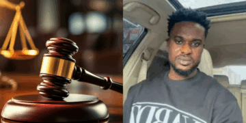 Court Orders Remand of Influencer Scott Iguma Over Alleged Criminal Defamation Against PWAN Photo combo of Scott Iguma and court gavel