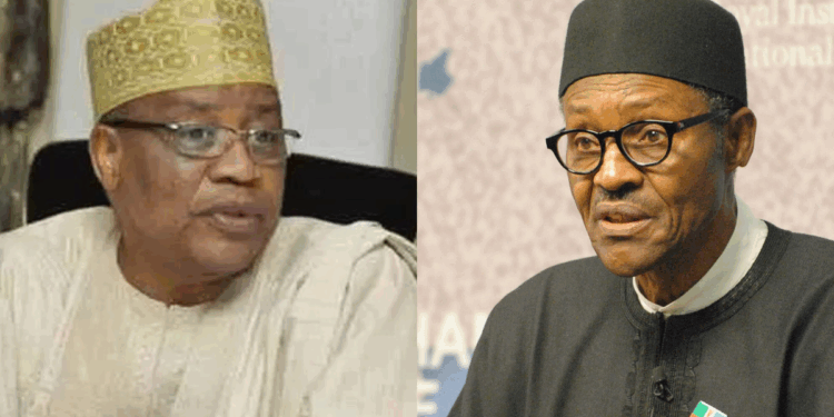 Photo of Ibrahim Babangida and Muhammadu Buhari