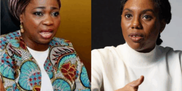 Dabiri-Erewa Faults Kemi Badenoch’s Claim on Nigerian Citizenship Law Photo combo of Dabiri-Erewa and Kemi Badenoch