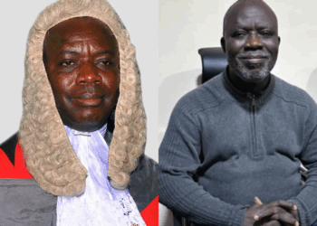 Photo combo of Justice Ebiyerin Omukoro