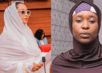 Photo combo of Senator Natasha Akpoti-Uduaghan and Aisha Yesufu