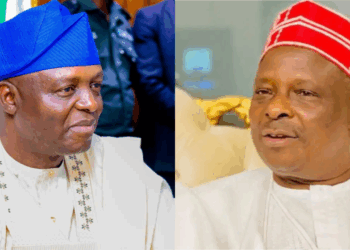 Photo combo of Yilwatda and Kwankwaso