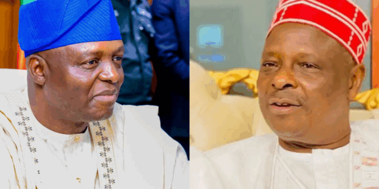 Photo combo of Yilwatda and Kwankwaso