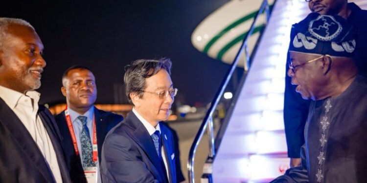 Tinubu Arrives in Japan