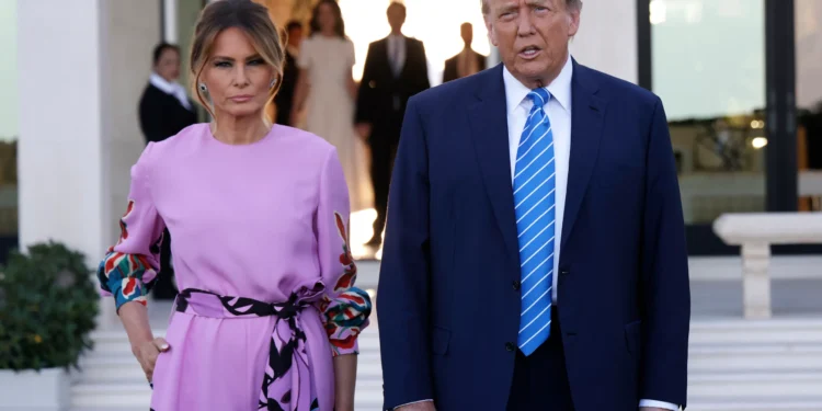 Photo of Melania Trump and Donald Trump