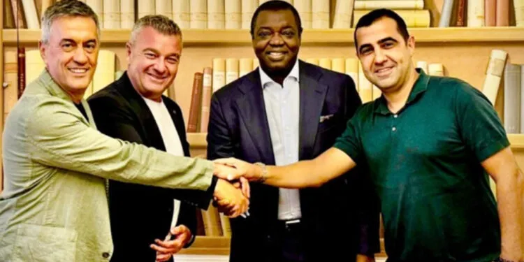 AqlanX CEO, Demetrio Russo; CEO of Lakeba Group, Giuseppe Porcelli; Executive Chairman of Next Digital, Prince Malik Ado-Ibrahim, and Chairman of Agentic Dynamic, Eren Sivasli