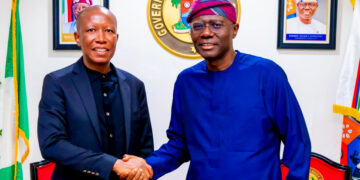 Julius Malema Visits Sanwo-Olu Ahead of NBA Conference in Enugu Malema and Sanwo-Olu