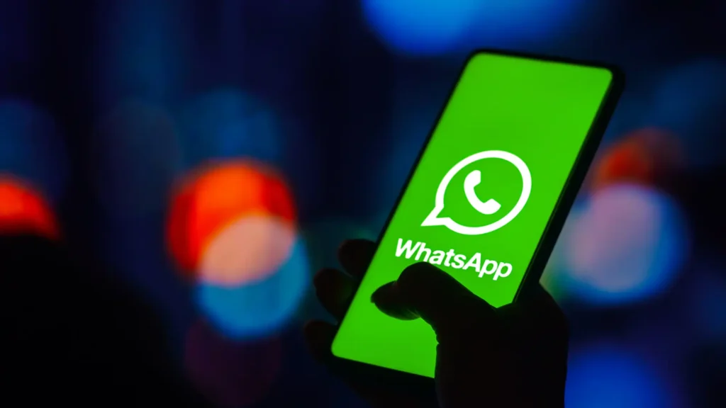 WhatsApp Logo Displayed on a Phone