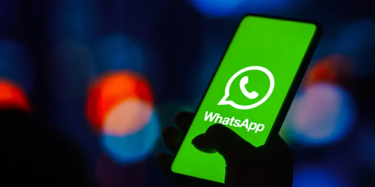 WhatsApp Logo Displayed on a Phone
