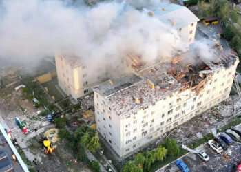 Photo of Russian Drone Strike in Kharkiv