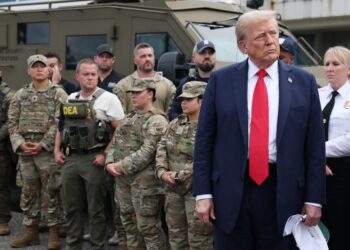 Trump with the National Guard