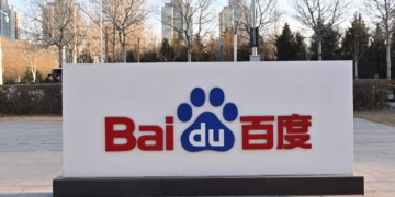 Photo of Baidu sign