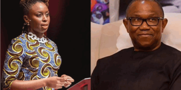 Chimamanda Reaffirms Support for Peter Obi, Citing Love for Nigeria and Leadership Integrity Peter Obi and Chimamanda Adichie