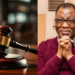 Photo combo of a Court gavel and Gbenga Daniel