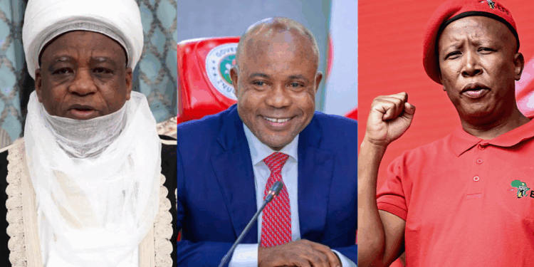 Sultan, Governor Mbah, and Julius Malema