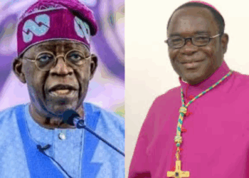 Tinubu and Bishop Matthew Kukah