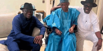 Jonathan Hails Babangida as a Nationalist on His 84th Birthday Photo Goodluck Jonathan and IBB in Minna on Sunday, August 17, 2025.