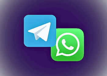 Photo of Telegram and WhatsApp logos