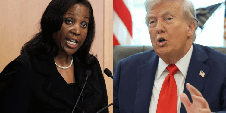 Lisa Cook and US President Donald Trump