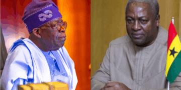 Tinubu Condoles With Ghana Over Tragic Helicopter Crash That Claimed Top Officials Photo of Tinubu and Mahama