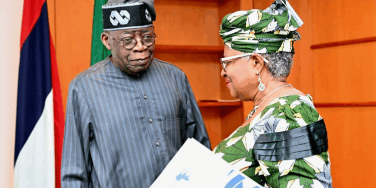 Photo of Dr. Ngozi Okonjo-Iweala and President Bola Tinubu