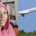 Photo combo of Ms. Comfort Emmanson and Ibom Airplane