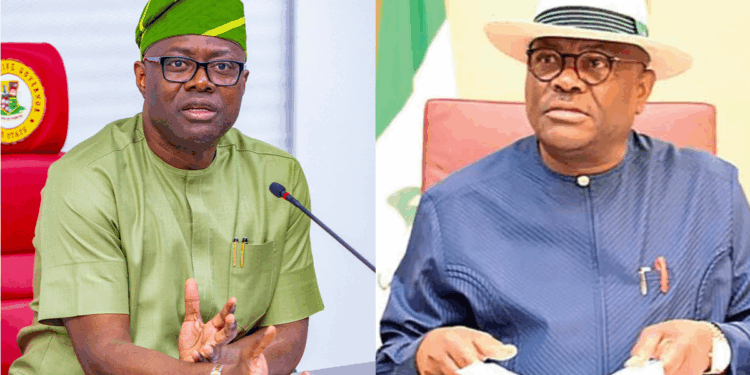 Photo combo of Wike and Makinde