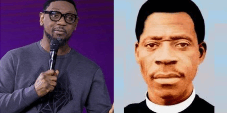 A photo combo of Fatoyinbo and Ayo Babalola
