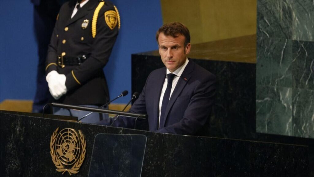 Emmanuel Macron at the UNGA