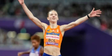 Femke Bol Defends 400m Hurdles World Title in Tokyo Photo of Femke Bol