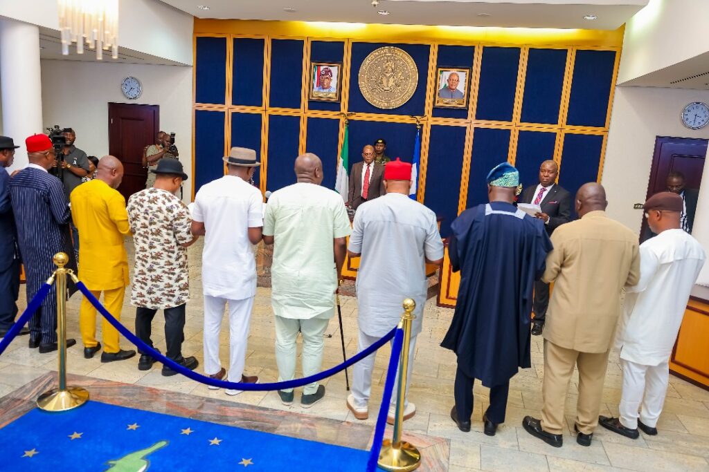 Swearing in of LGA chairmen in rivers state