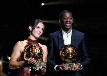 Photo of Ousmane Dembele and Aitana Bonmati_