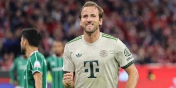 Harry Kane Becomes Fastest Player to Reach 100 Goals for Bayern Munich Photo of Harry Kane