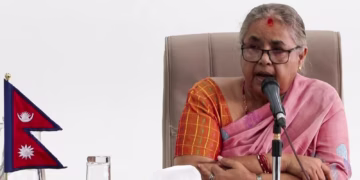 Photo of Nepal’s new prime minister, Sushila Karki.