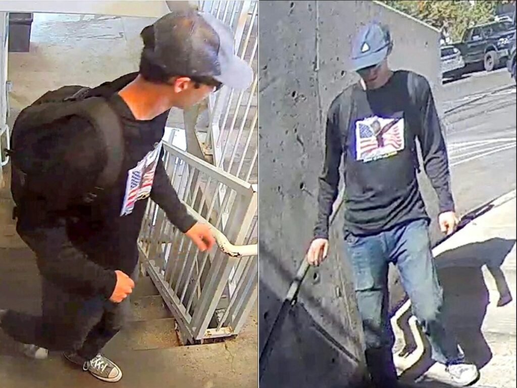 FBI shows photos of a person of interest in the investigation into the fatal shooting of Charlie Kirk