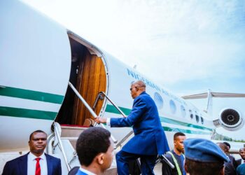 Shettima Departs Abuja