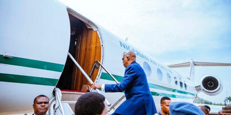Shettima Departs Abuja