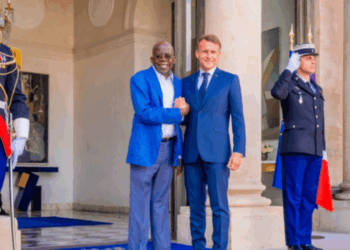 Photo of Tinubu and Macron