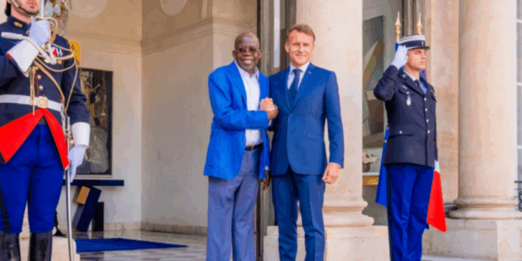 Photo of Tinubu and Macron